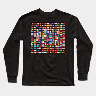 Flags Of The Countries Of The World Long Sleeve T-Shirt